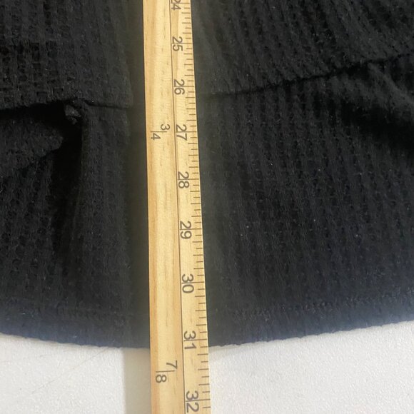 Umgee USA 1XL Black Color Block Tunic Top Boho Patterned Puff Sleeves - Picture 8 of 9